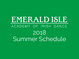 2018 Summer Schedule is Out!