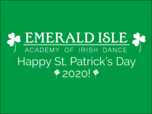 Happy St. Patrick’s Day 2020!